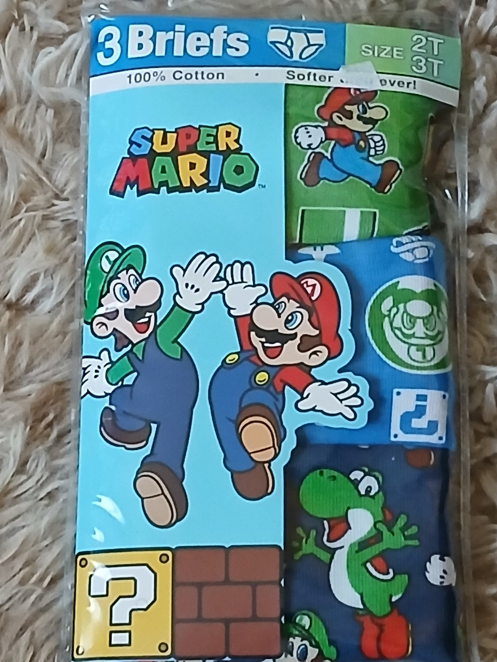 🍉3 For $25 Nintendo Kids Pajama Briefs - Blue/Green (3 Pack)